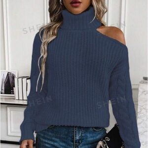 Shein Cold Shoulder Sweater NWOT